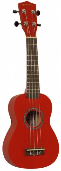 ukelele sopraan 21" rood