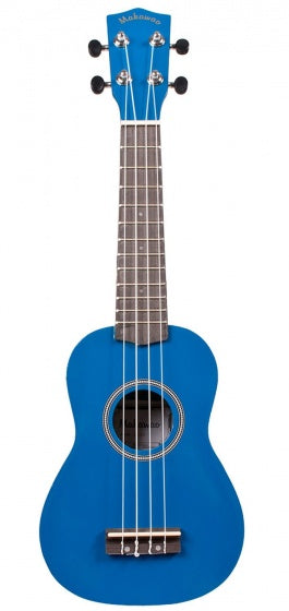 ukelele UK-10BU sopraan hout 55,5 cm blauw