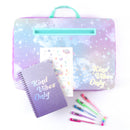 schoottafel Holowave junior pluche paars 8-delig