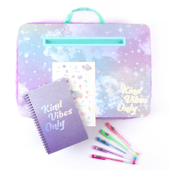 schoottafel Holowave junior pluche paars 8-delig