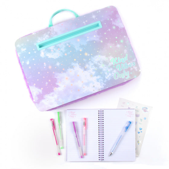 schoottafel Holowave junior pluche paars 8-delig