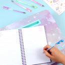 schoottafel Holowave junior pluche paars 8-delig