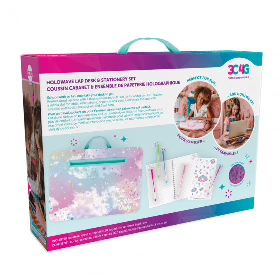 schoottafel Holowave junior pluche paars 8-delig