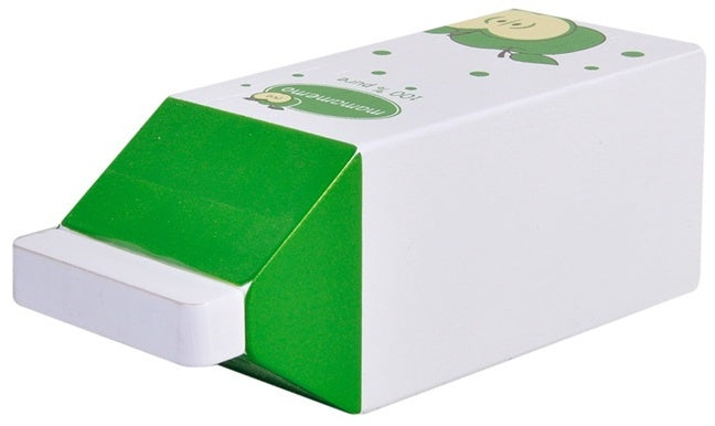 appelsap hout 12 cm groen/wit