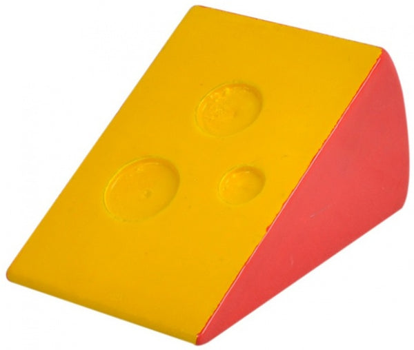 blok kaas hout 6,5 cm geel