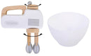 handmixer hout 13 x 6 x 10 cm wit