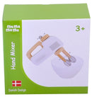 handmixer hout 13 x 6 x 10 cm wit