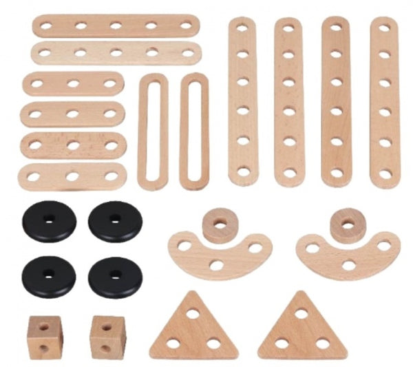 Constructieset hout 24-delig