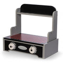 houten barbecuegrill 20-delig grijs/zwart