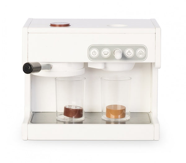 houten espressomachine 23,5 cm wit