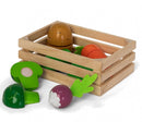 houten krat met groenten 16 cm