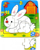 legpuzzel Konijn junior hout 9 stukjes