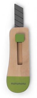 mes hout bruin/ groen 12 cm