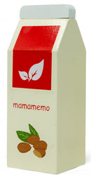 pak amandel 5 x 12 x 5 cm ivoorwit/rood/bruin