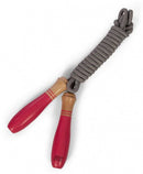 springtouw Dusty junior 2,6 meter hout roze/grijs