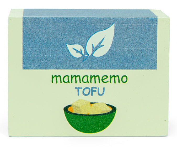 tofu 10 x 8 cm hout ivoorwit/lichtblauw