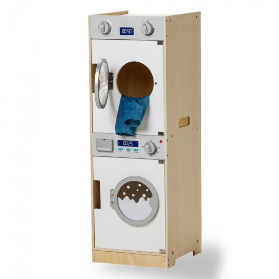 wasmachine en droger hout 86 cm