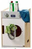 zeepflessen junior 12 cm hout wit/groen/rood 2-delig