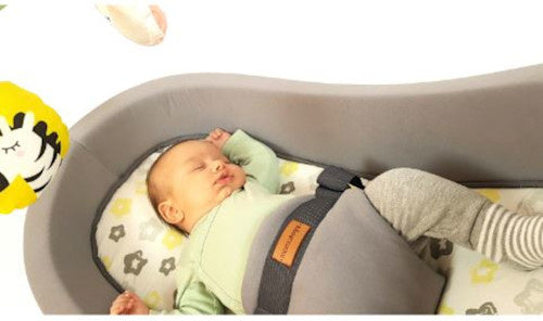 babygym Loop 3-in-1 junior 90 cm katoen/hout grijs