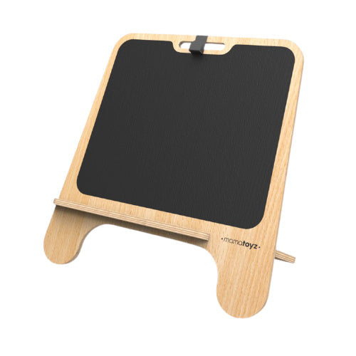 krijtbord Kara Tahta meisjes 50 cm hout naturel/zwart