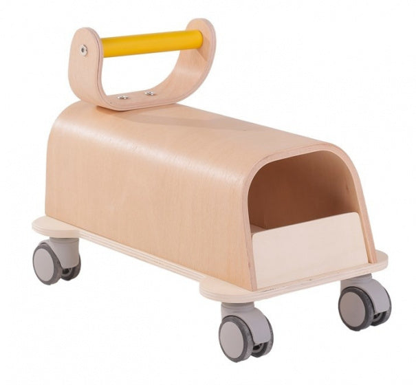 loopwagen Cute Monster junior 40 x 32 cm hout naturel