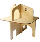 poppenhuis meisjes 40 cm hout naturel