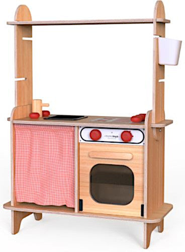speelgoedkeuken junior 70 x 100 cm hout naturel