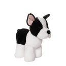 knuffel Lucky de hond 23 cm pluche wit/zwart