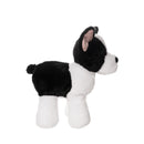 knuffel Lucky de hond 23 cm pluche wit/zwart