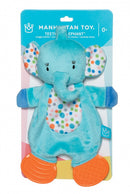 knuffel olifant junior 22,86 cm pluche blauw