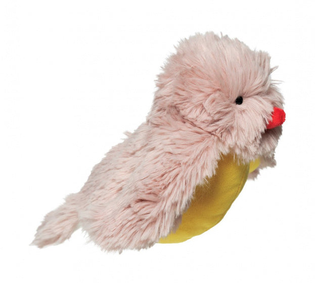 knuffel Songbird 18 cm pluche roze/geel