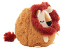 knuffelleeuw Squeezmeez pluche 12,7 cm bruin/rood