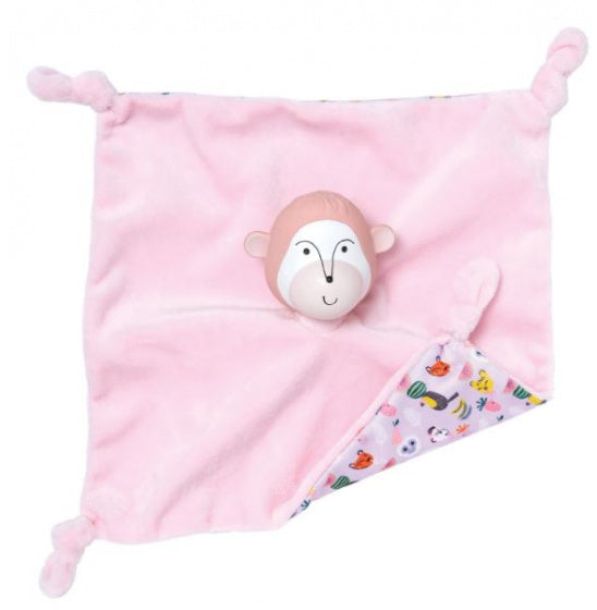 knuffeldoekje aap junior 27,9 cm pluche/rubber