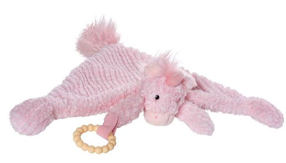 knuffeldoek Petals Blankie junior 18 cm pluche roze