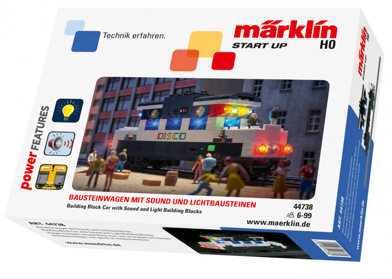 disco wagon Start Up bouwsteentreinen 16 cm 86-delig