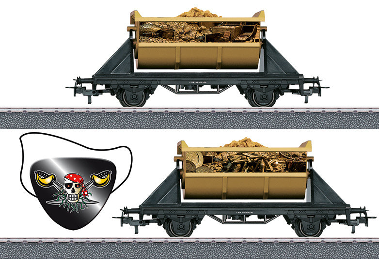 goederenwagon Jim Knoop Piraat 1:87 staal bruin