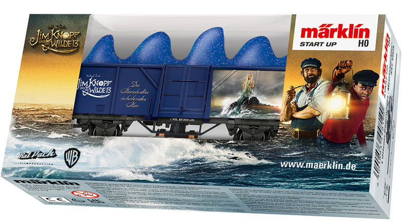 goederenwagon Jim Knoop Zee digitaal 1:87 staal blauw