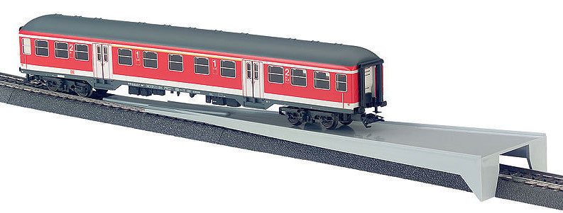 hulpstuk treinrails 30 x 2,5 cm staal grijs