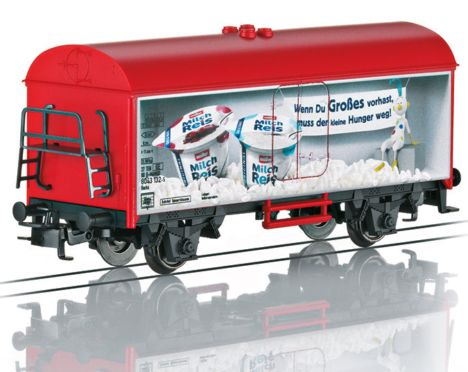 koelwagon Rice Pudding digitaal 11,5 cm staal 1:87 rood