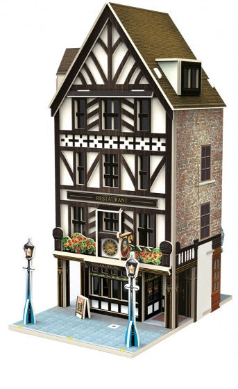 modelbouwset Restaurant 10,3 x 15,6 cm 44 stukjes
