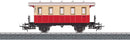 personenwagon 1:87 11 cm beige/rood