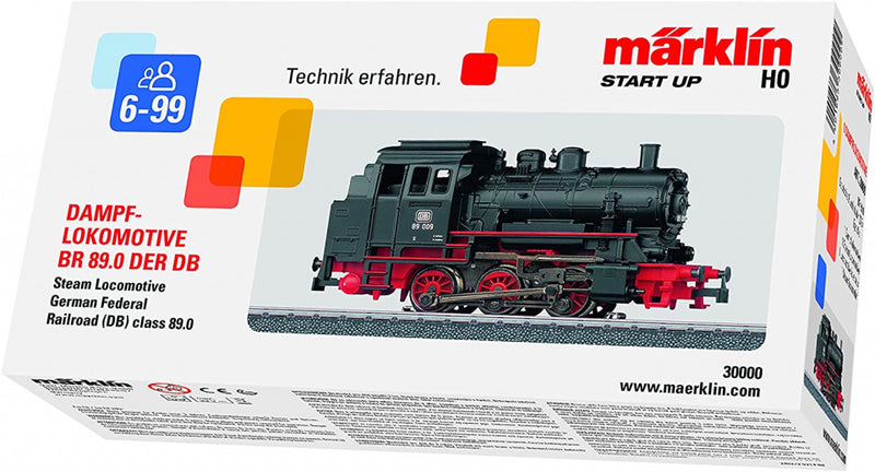 reservelocomotief CL 89.0 DB 20,5 x 11 cm zwart/rood