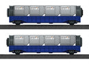My World jettainerwagons grijs/blauw 10-delig