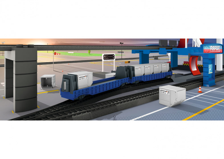 My World jettainerwagons grijs/blauw 10-delig