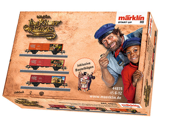 wagonset Jim Knoop 11,5 cm digitaal 1:87 staal rood