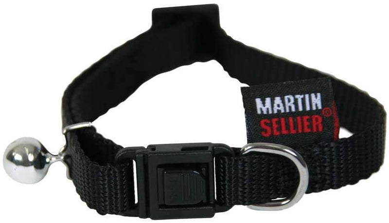 Kattenhalsband Nylon Uni Zwart 11 MMX20-30 CM
