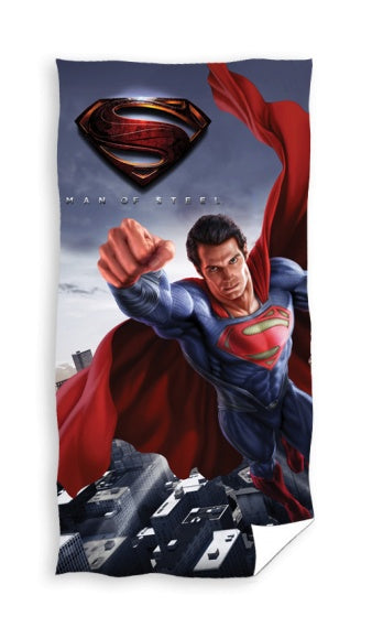 strandlaken Superman blauw 140 x 70 cm