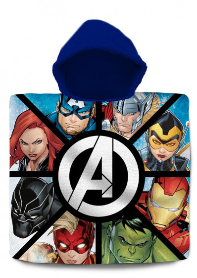 badponcho Avengers junior 120 x 60 cm katoen