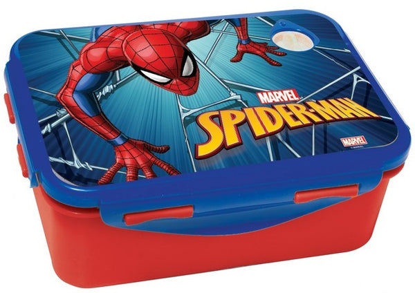 broodtrommel Spider-Man junior 17 x 12 cm rood/blauw