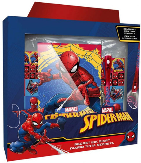 dagboekset Spider-Man 21 cm papier rood/blauw 3-delig